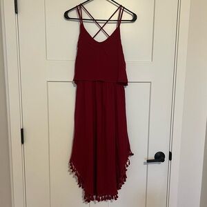 Merlot Red Dress